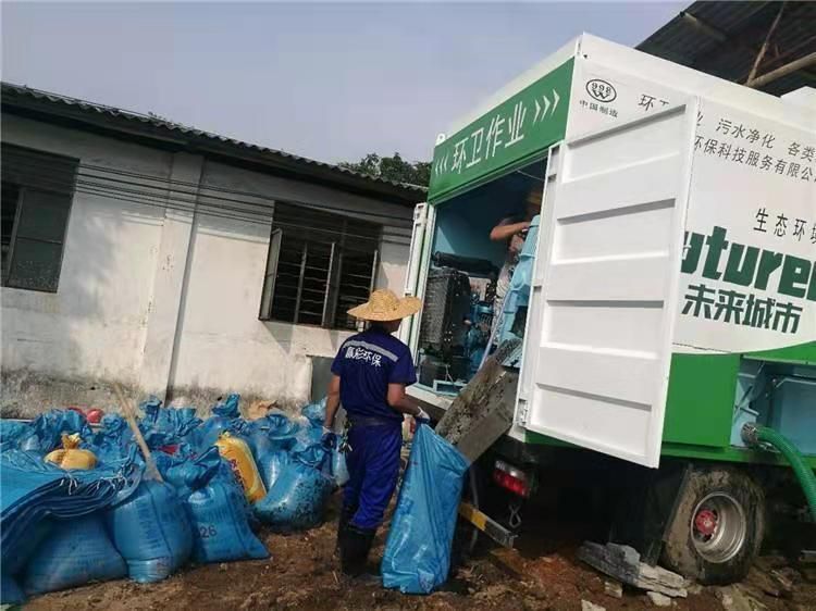 江山工业污泥压干处理